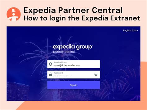 expedia central extranet login.